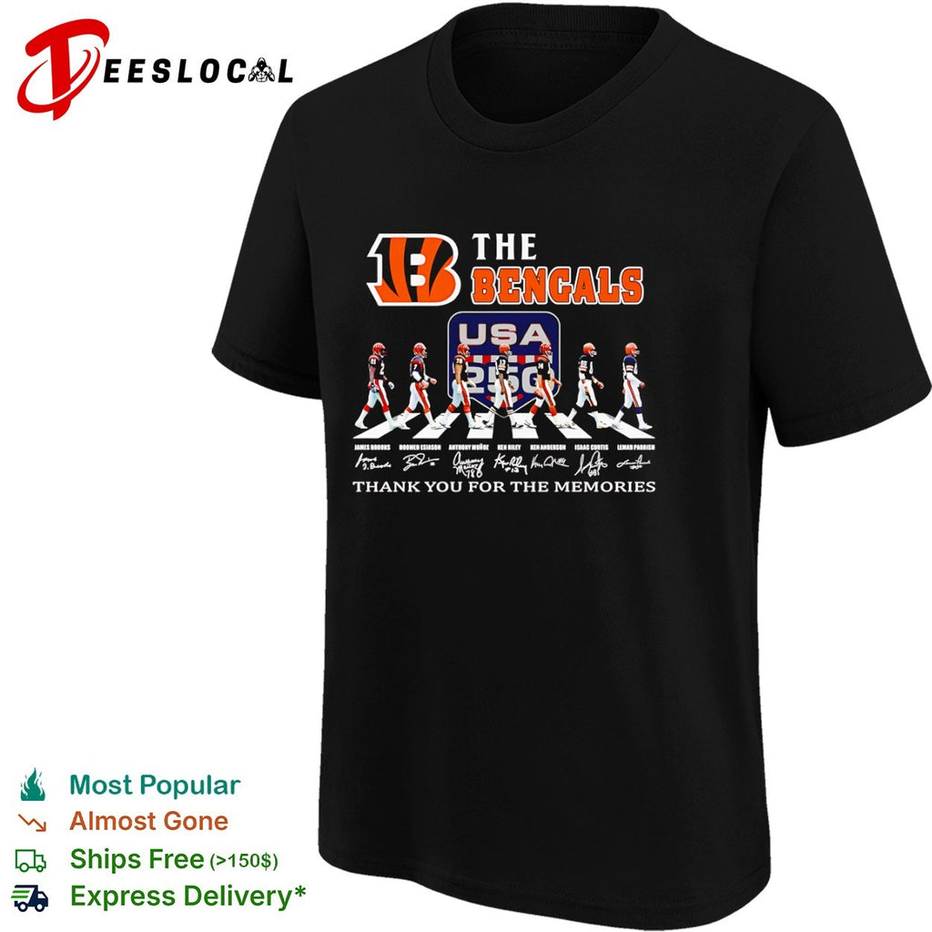 James Brooks Boomer Esiason Anthony Munoz Ken Riley Ken Anderson Isaac Curtis shirt