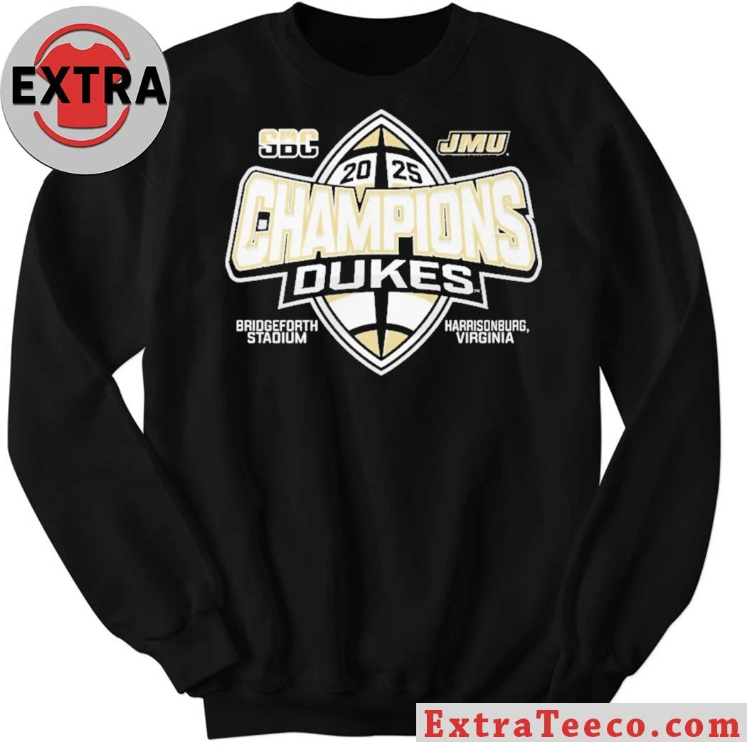 James Madison Dukes Sun Belt Conference Football Champions 2025 Logo Shirt