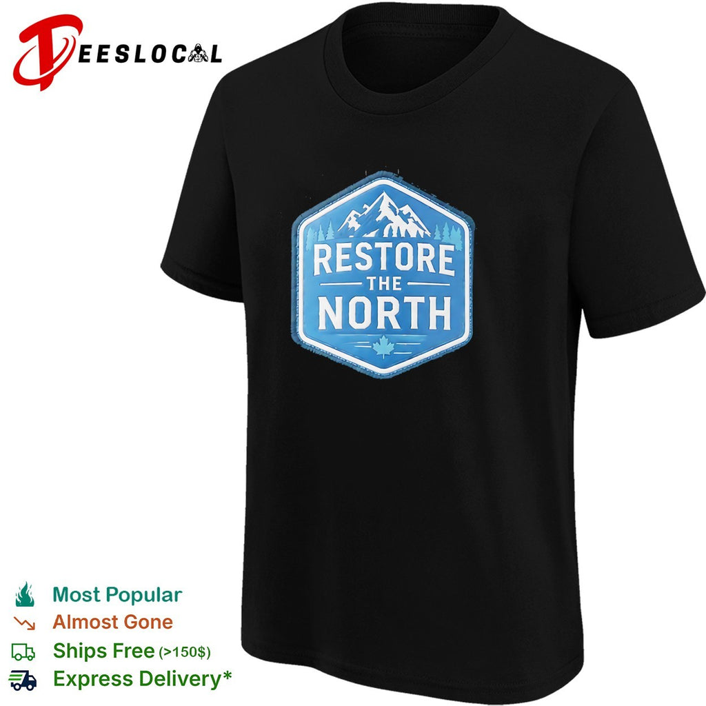 Jamil Jivani Restore The North mountain retro shirt