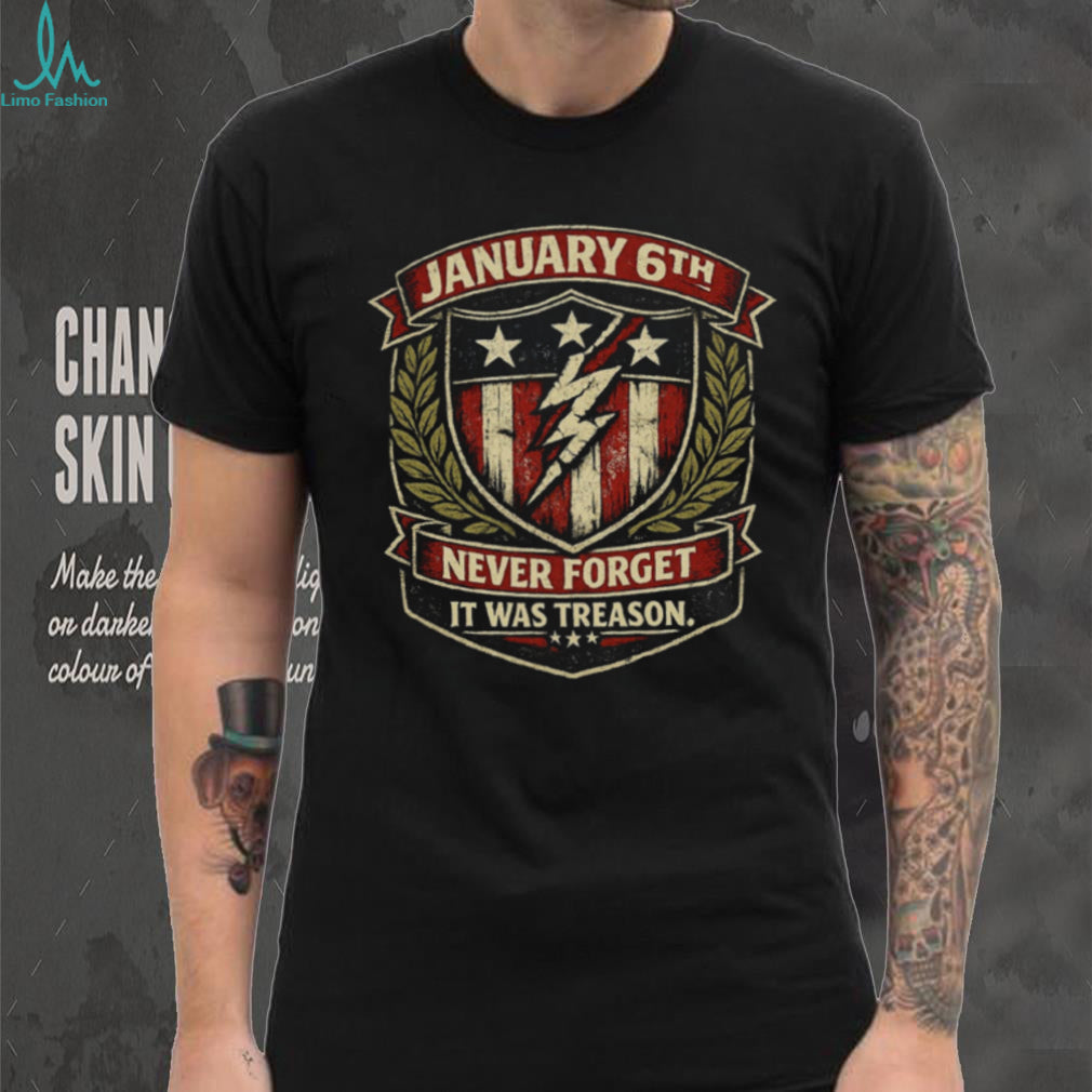 January 6th Never Forget American Flag Shield Patriotic Shirt