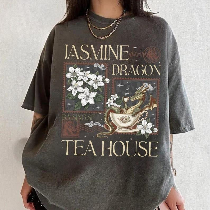 Jasmine Dragon Tea Shop Comfort Colors Shirt, Uncle Iroh Shirt, Anime Lover's Gift, Uncle Iroh Tea Shop Inspired Shirt,...