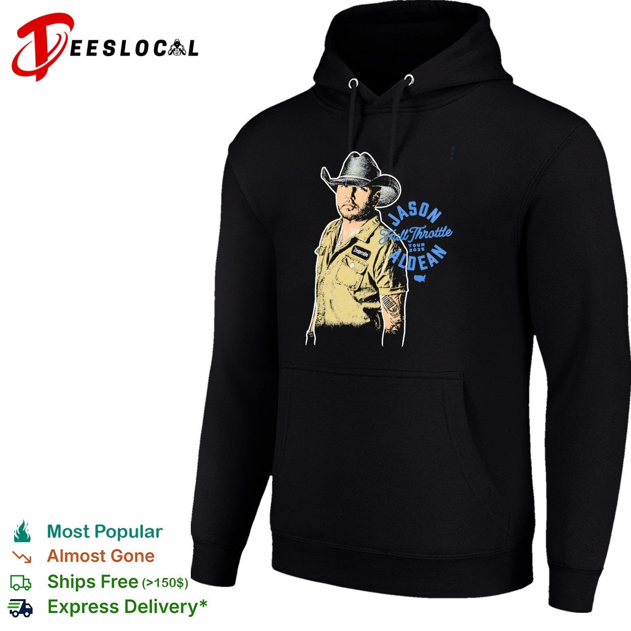 Jason Aldean Full Throttle portrait shirt