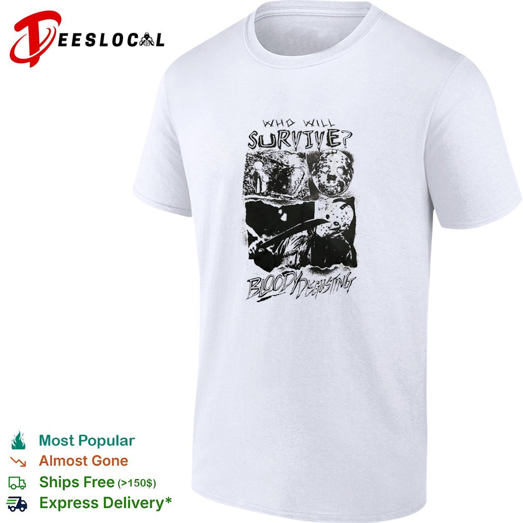 Jason Voorhees Friday the 13th Who Will Survive Bloody Disgusting shirt