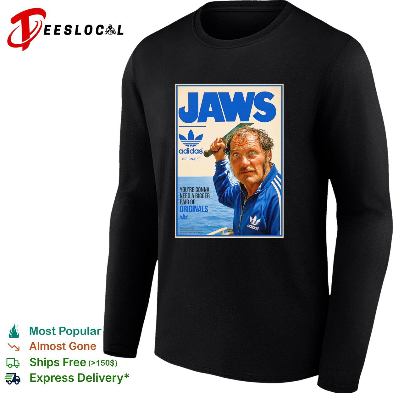 Jaws Originals Quint machete youre gonna need a bigger pair of shirt