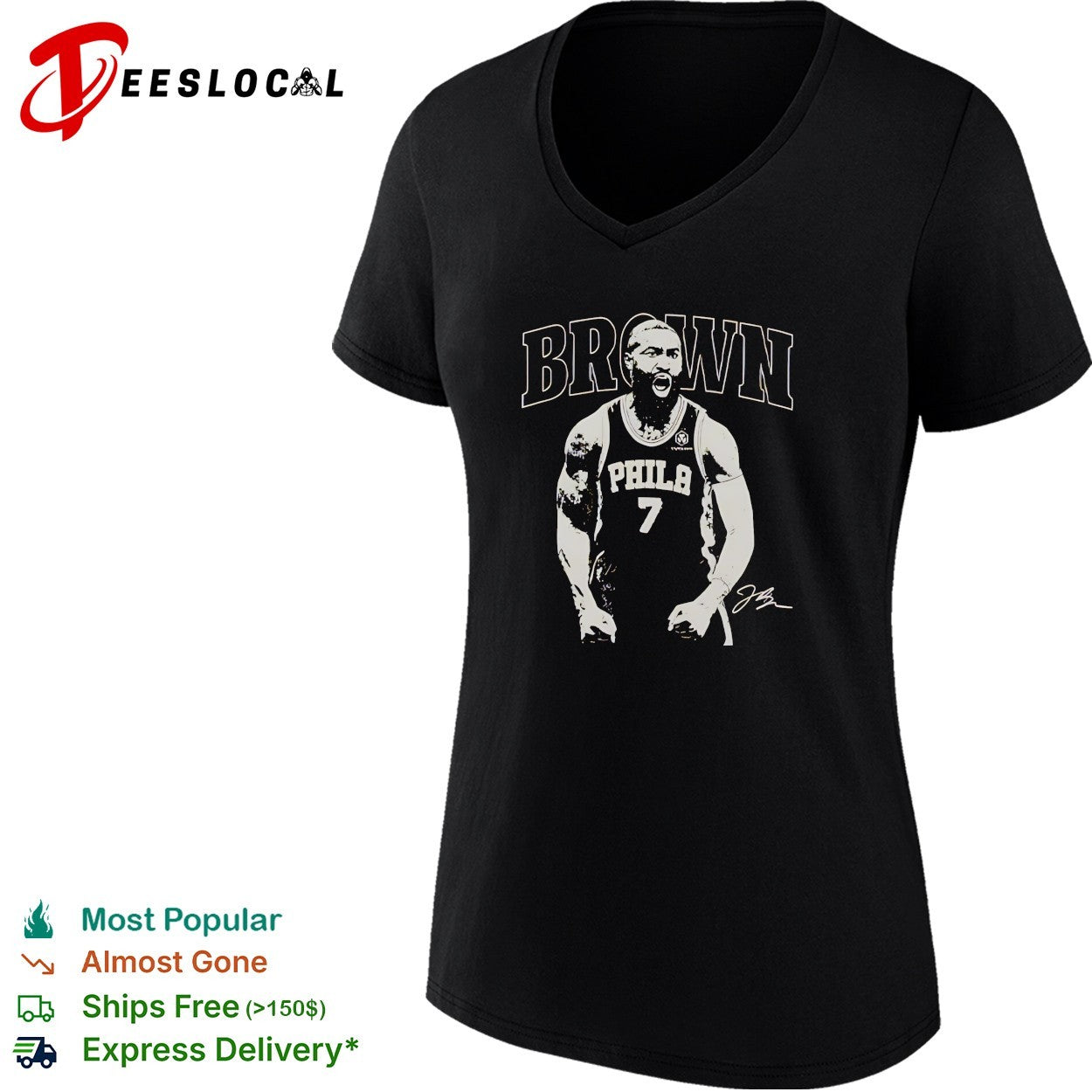 Jaylen Brown number 7 Philadelphia 76ers basketball signature shirt