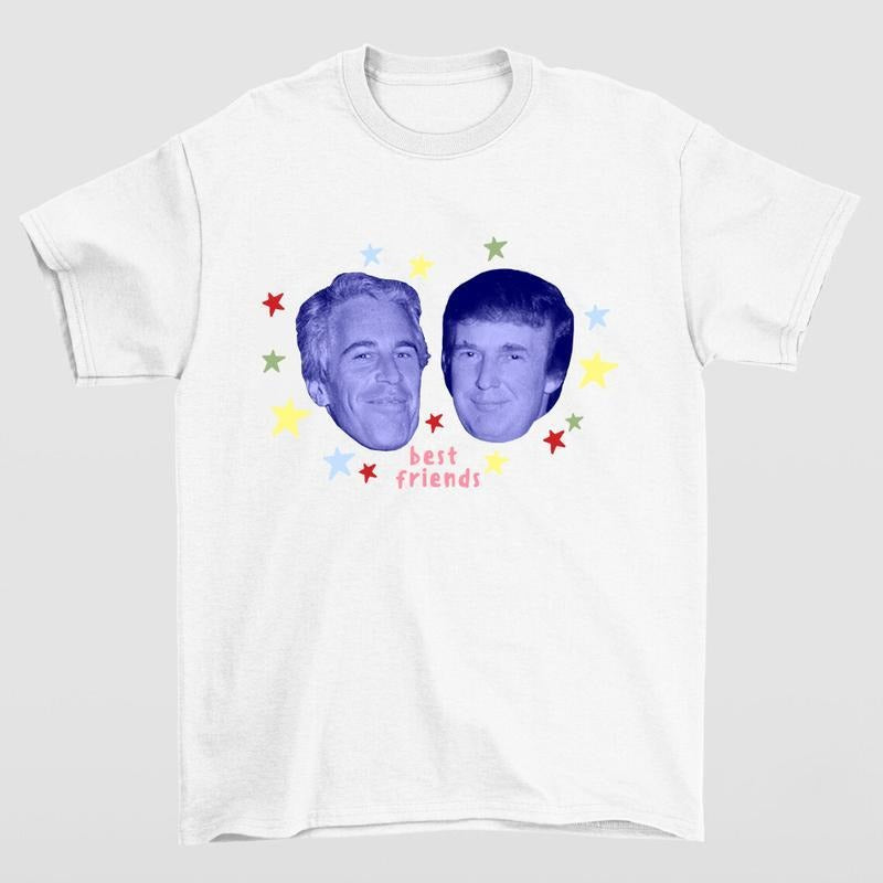 Jeffrey and Trump Best Friend T-Shirt Featuring Bold Retro in Streetwear Style, Funny Tee, Menswear Graphic Shirt, Gift...