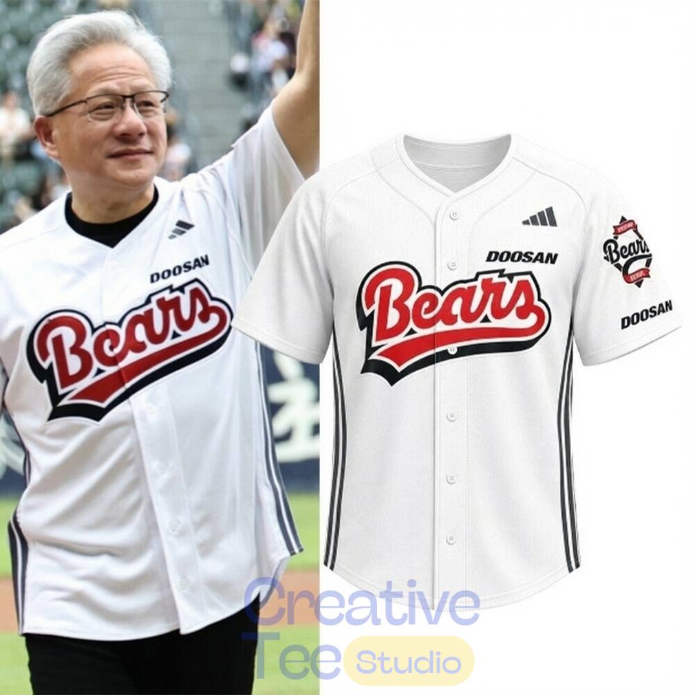 Jensen Huang Korean Pro Baseball Bears Baseball Jersey