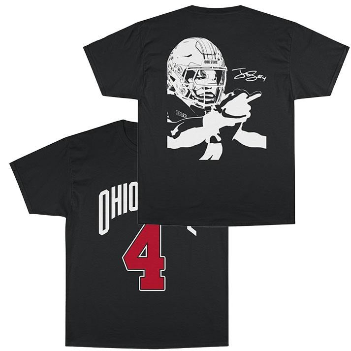 Jeremiah Smith TShirt, Sweatshirt, Hoodie  -  Jeremiah Smith Flips Off Michigan Fan Football T-Shirt Football Tee, Gift...
