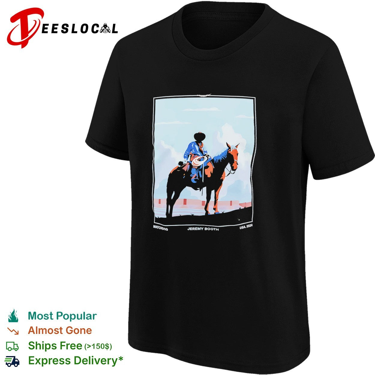 Jeremy Booth watchdog USA 2024 cowboy shirt