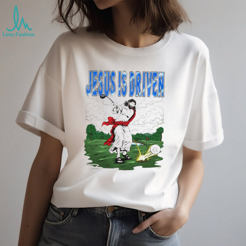 Jesus Golf Golfed Jesus is driven shirt