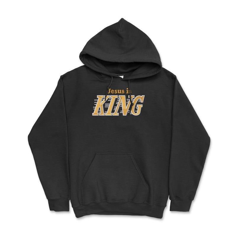 Jesus Is King Custom Embroidered Hoodie T-Shirts, Sweatshirt | PodTeesHub.com