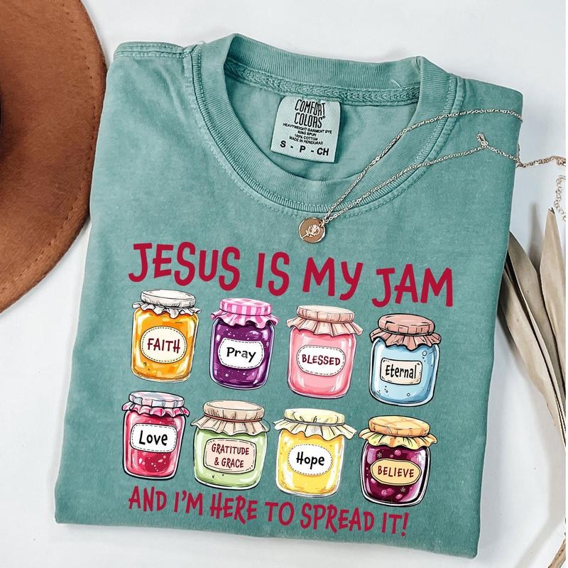 Jesus Is My Jam Shirt, Christian Shirt, Gift For Christian, Funny Jesus Shirt, Christian Mom Tee Hoodie, Sweatshirt