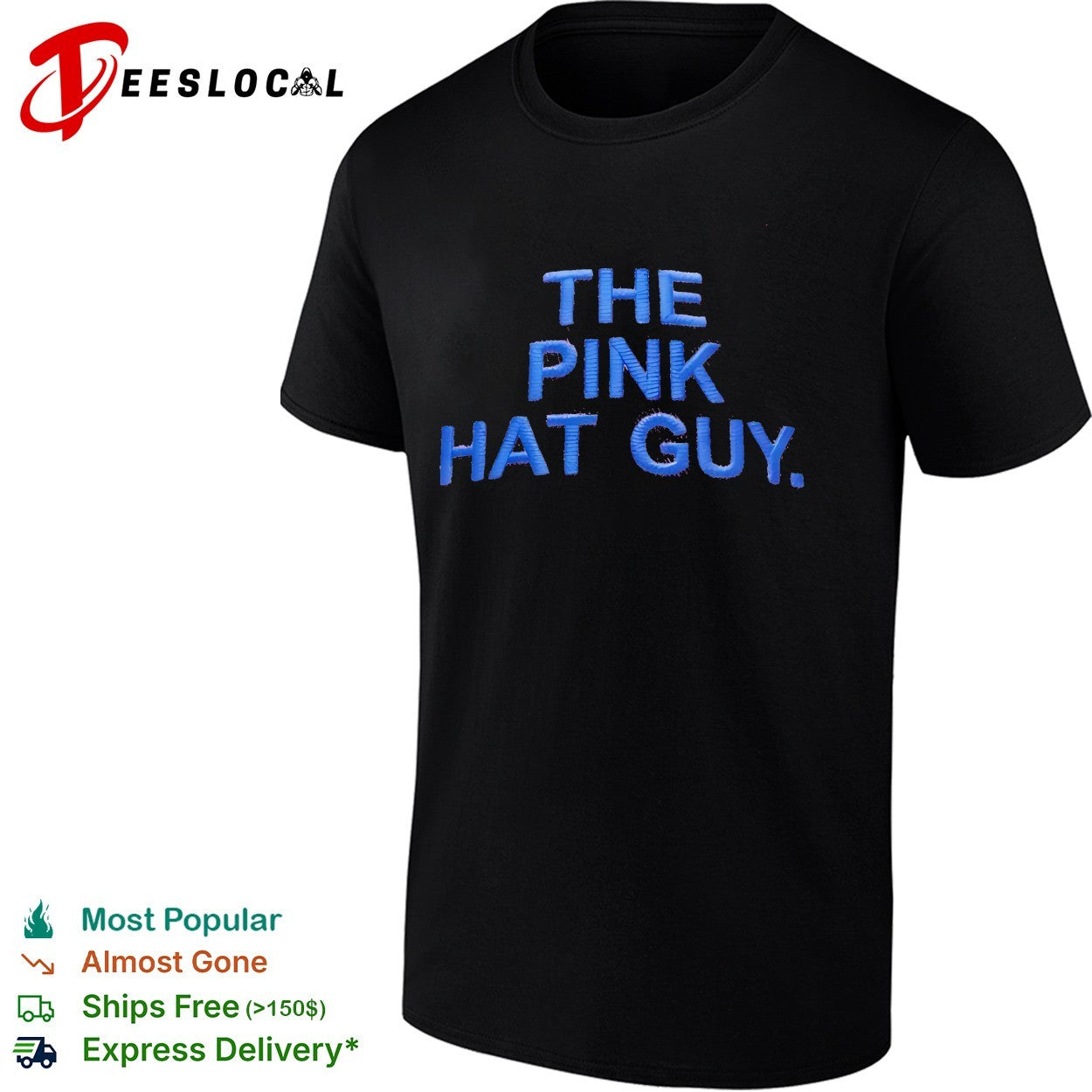 Jim Anixter wearing Chicago Cubs The Pink Hat Guy shirt