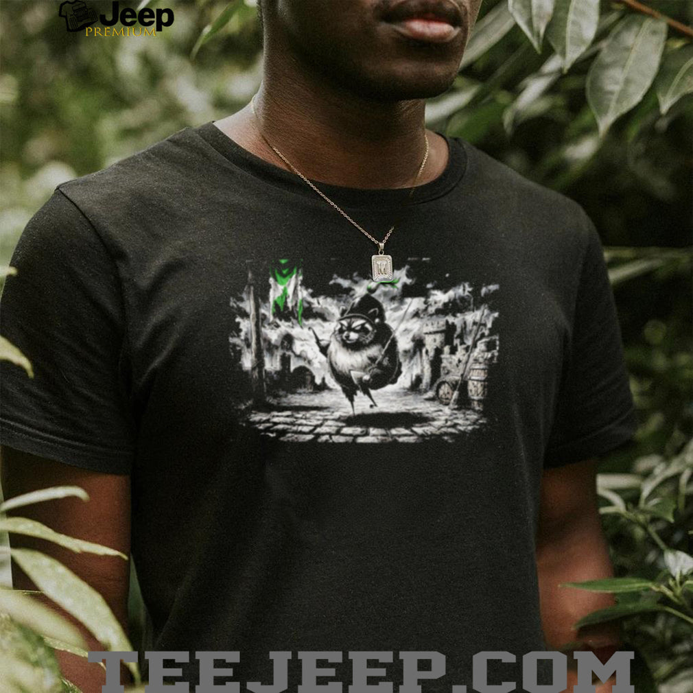 Jimothy the Raccoon Knight medieval fantasy shirt