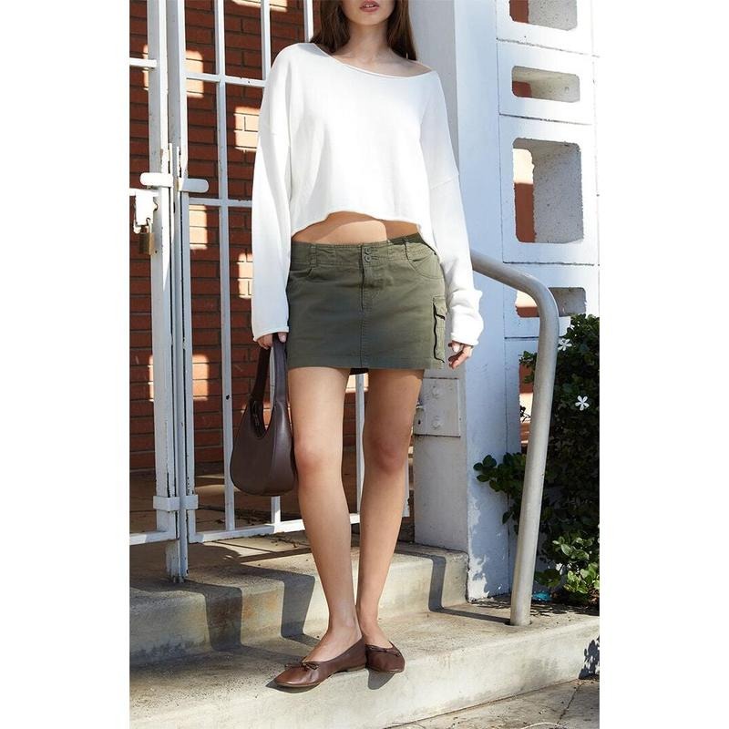 John Galt Women's Green Cargo Mini Skirt - Multicolor T-Shirts, Hoodie, Sweatshirt | PodTeesHub.com