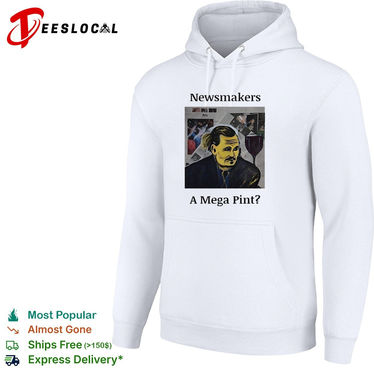 Johnny Depp Newsmakers a Mega Pint shirt