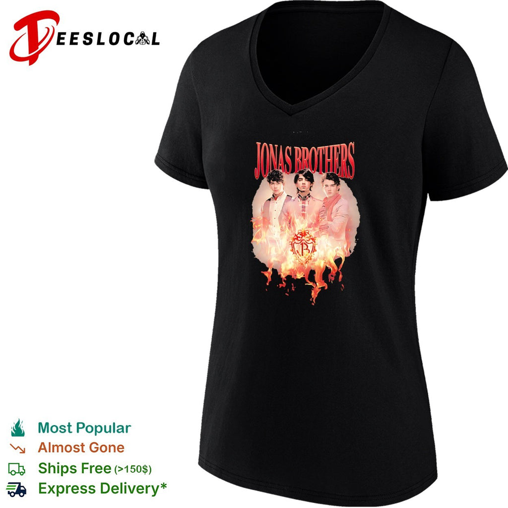 Jonas Brothers fire shirt