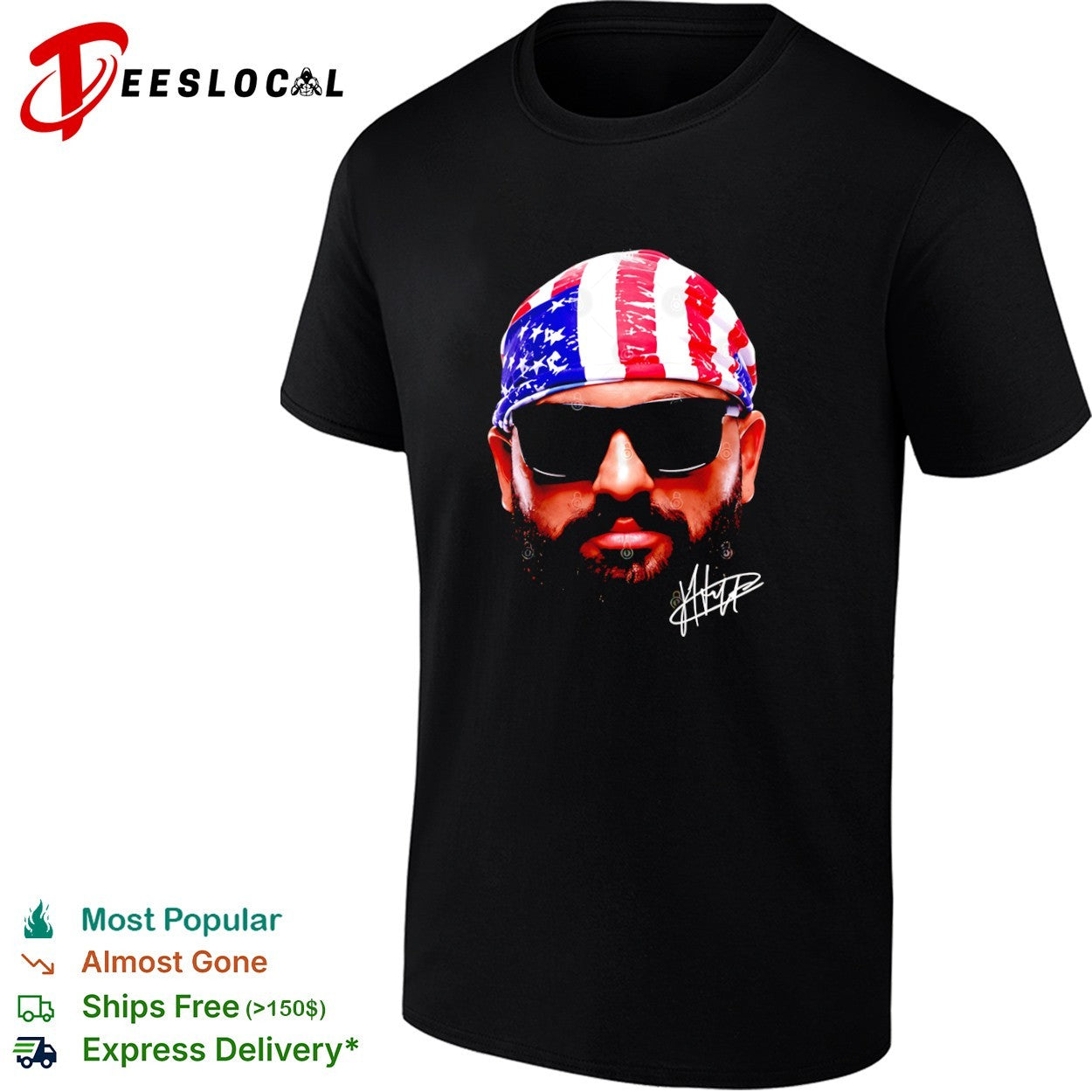 Josh Hokit UFC American Flag shirt