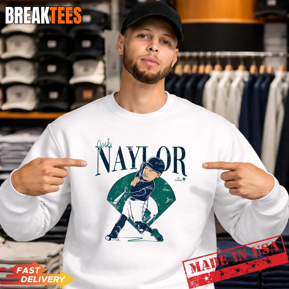 Josh Naylor Seattle Baseball Diamond Caricature Graphic Shirt