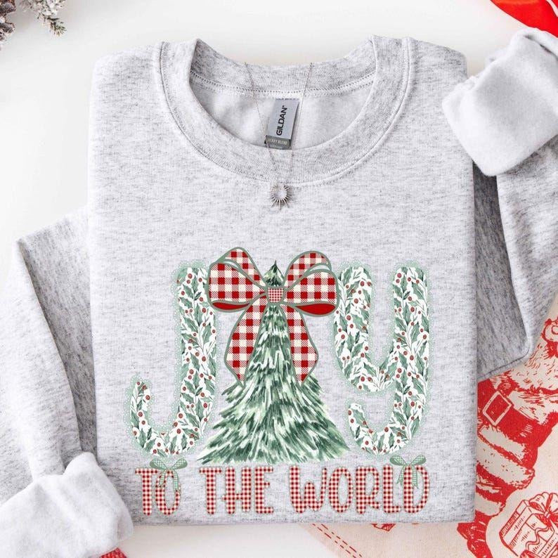 Joy To the World Sweatshirt, Christian Christmas Shirt, Joy to the World Tshirt, Christmas Gifts for Family, Women Xmas T...
