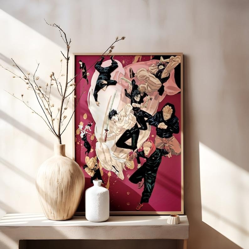 Jujutsu Kaisen Anime Poster: Sorcerers and Curses Manga Art T-Shirts, Hoodie, Sweatshirt | PodTeesHub.com