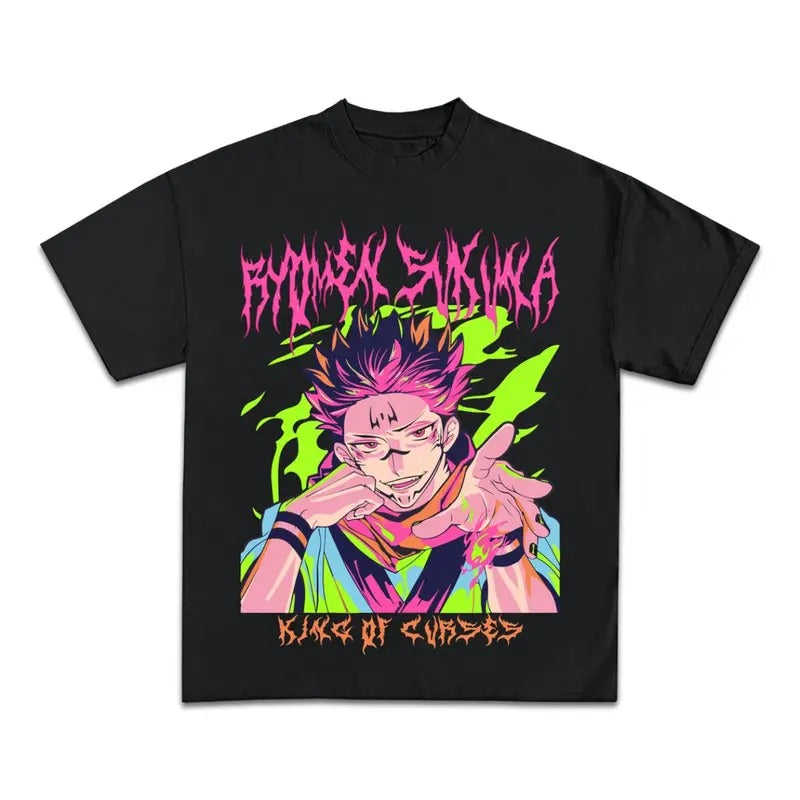 Jujutsu Kaisen Anime T-shirt, King Of Curses Ryomen Sukuna Graphic Tee, Anime & Manga Gifts Hoodie, Sweatshirt