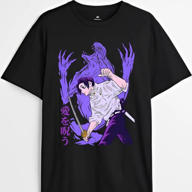 Jujutsu Kaisen Anime T-shirt, Yuta And Rika Cursed Spirit Graphic Tee, Anime & Manga Gifts Cotton Menswear Hoodie, Sweatshirt