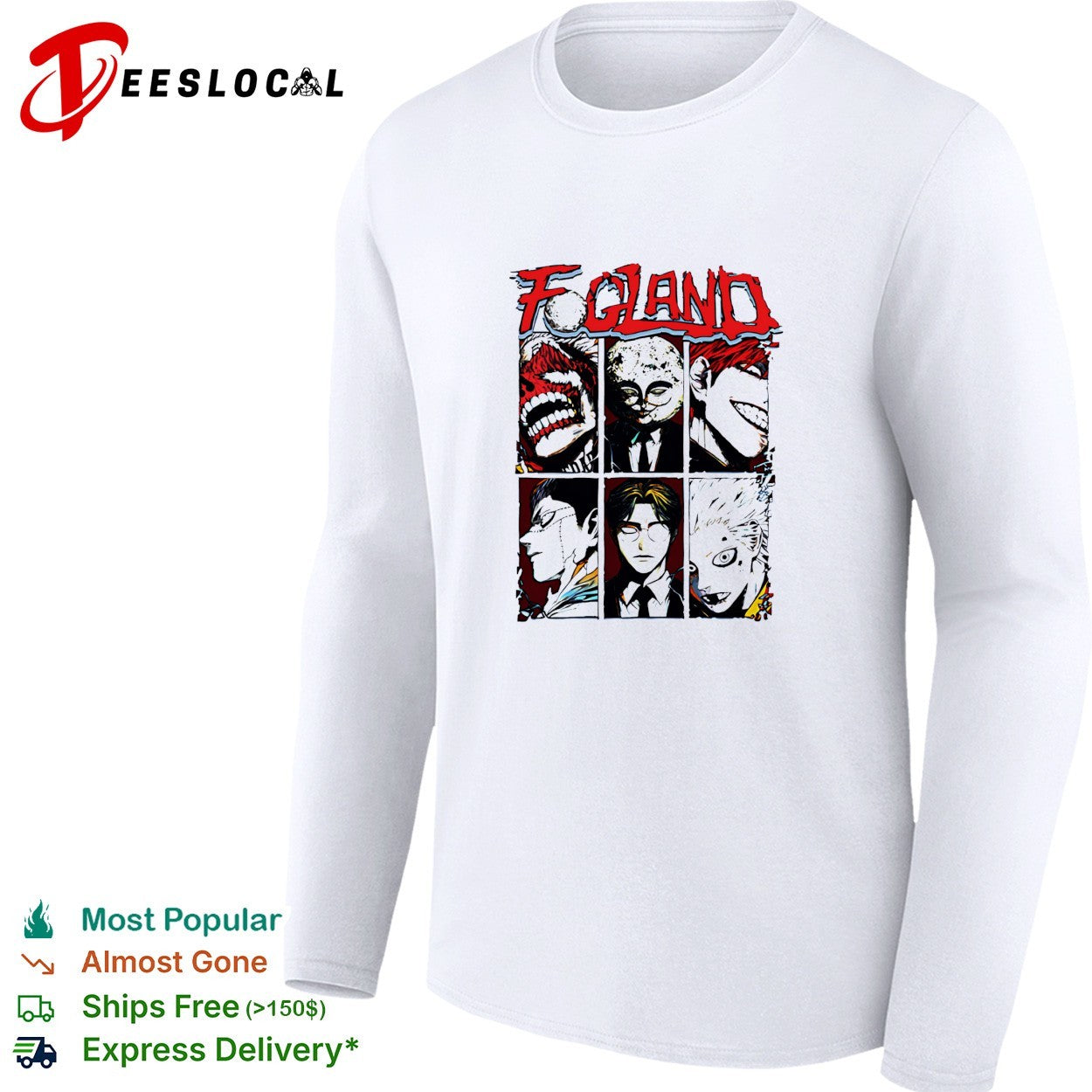 Jujutsu Kaisen F GLAND villain characters Sukuna Geto Mahito shirt
