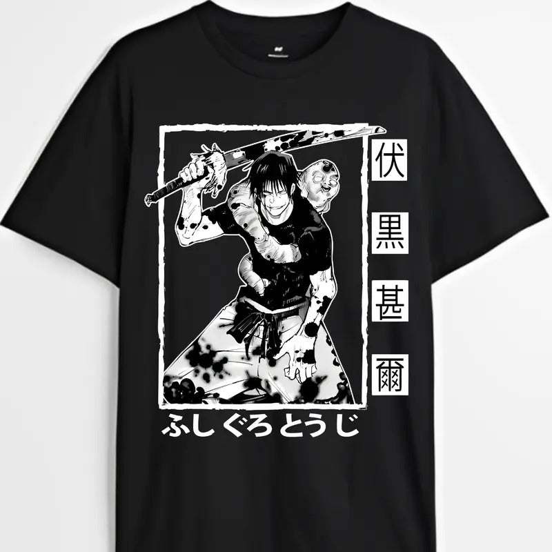 Jujutsu Kaisen Toji Fushiguro Unisex T-shirt & Sweatshirt, Anime & Manga Gifts Cotton Menswear Hoodie | PodTeesHub.com