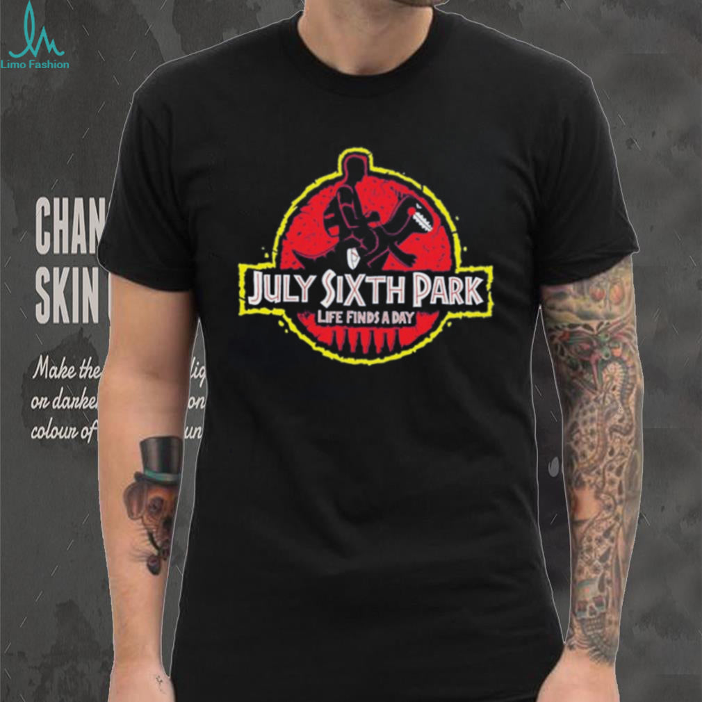 July Sixth Park life finds a day Dino Ride logo shirt