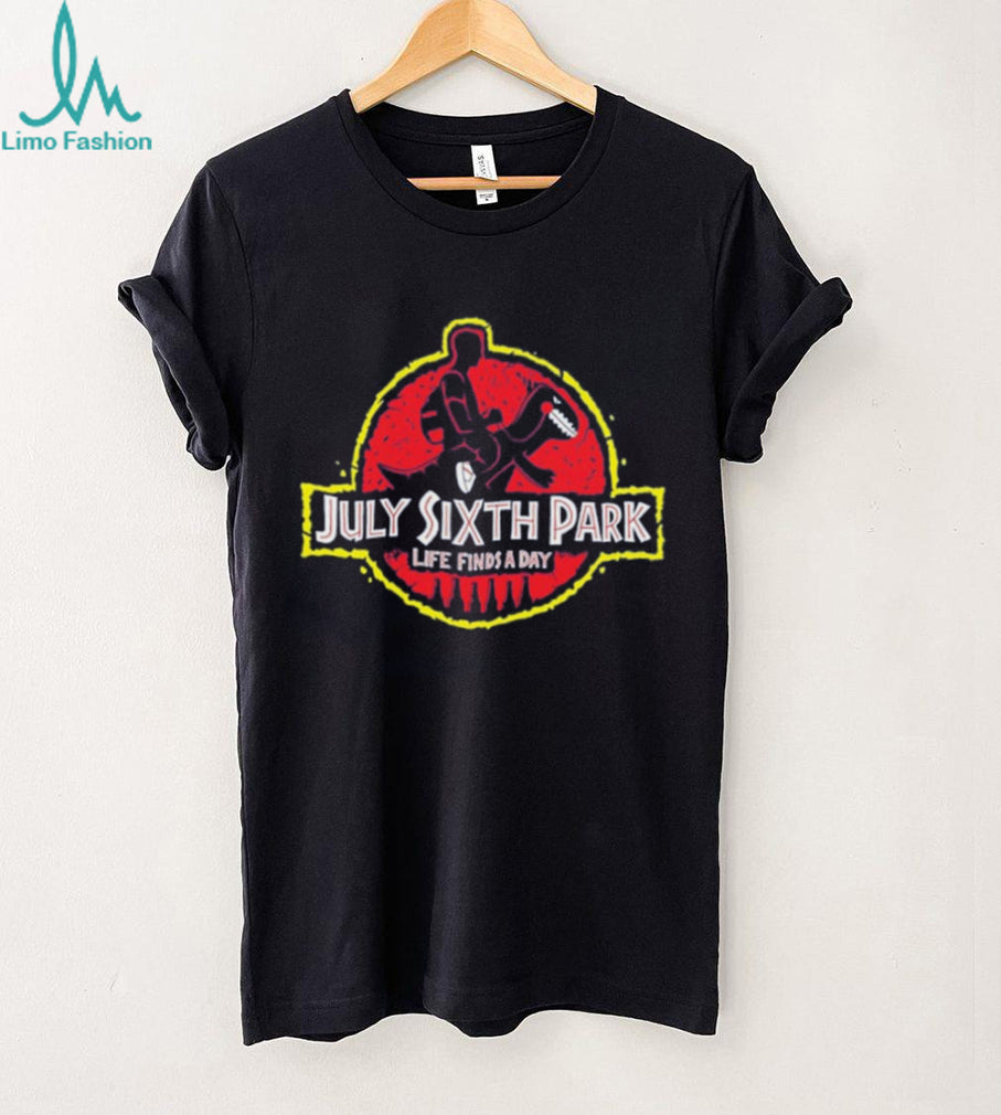 July Sixth Park life finds a day Dino Ride logo shirt