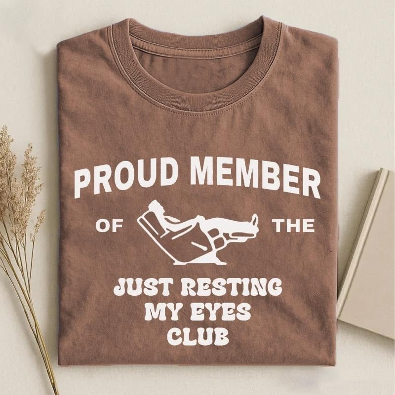 Just Resting My Eyes Club Shirt, Funny Dad Joke Gift for Grandpa, Unisex Fit Design, Gift for Men and Women Hoodie,...