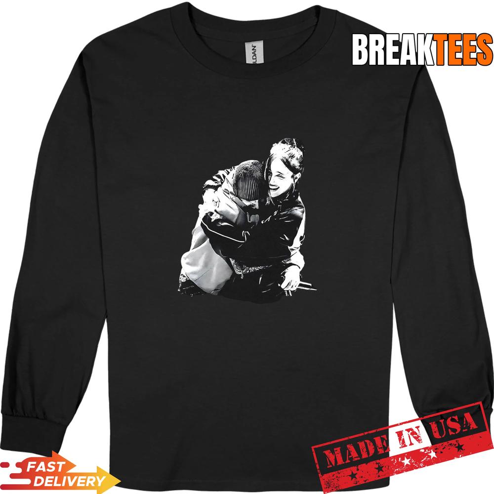 Justin Bieber hug Billie Eilish 2026 One Less Lonely Girl Coachella Shirt
