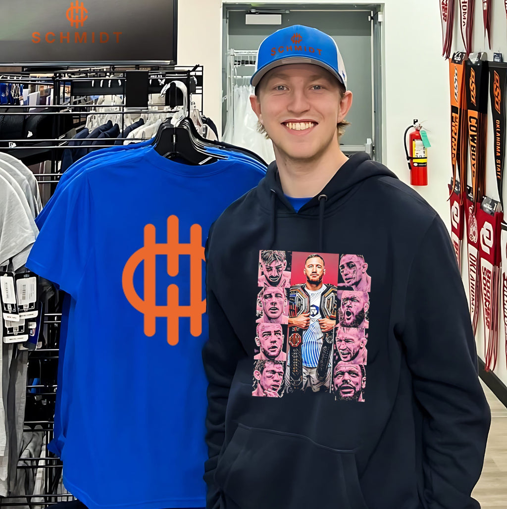 Justin Gaethje 2026 wounded faces collage shirt