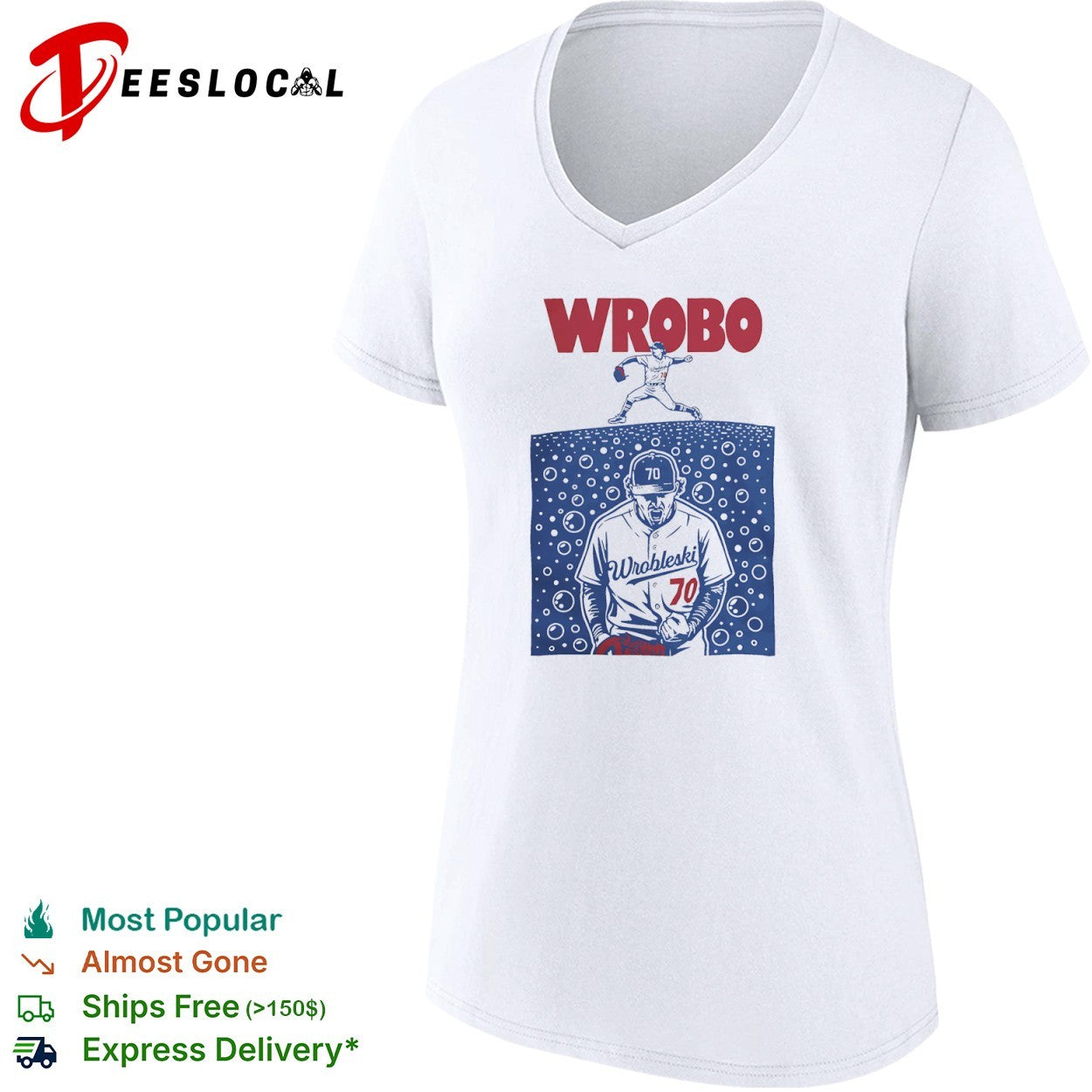 Justin Wrobleski Los Angeles Dodgers MLB WROBO 70 shirt