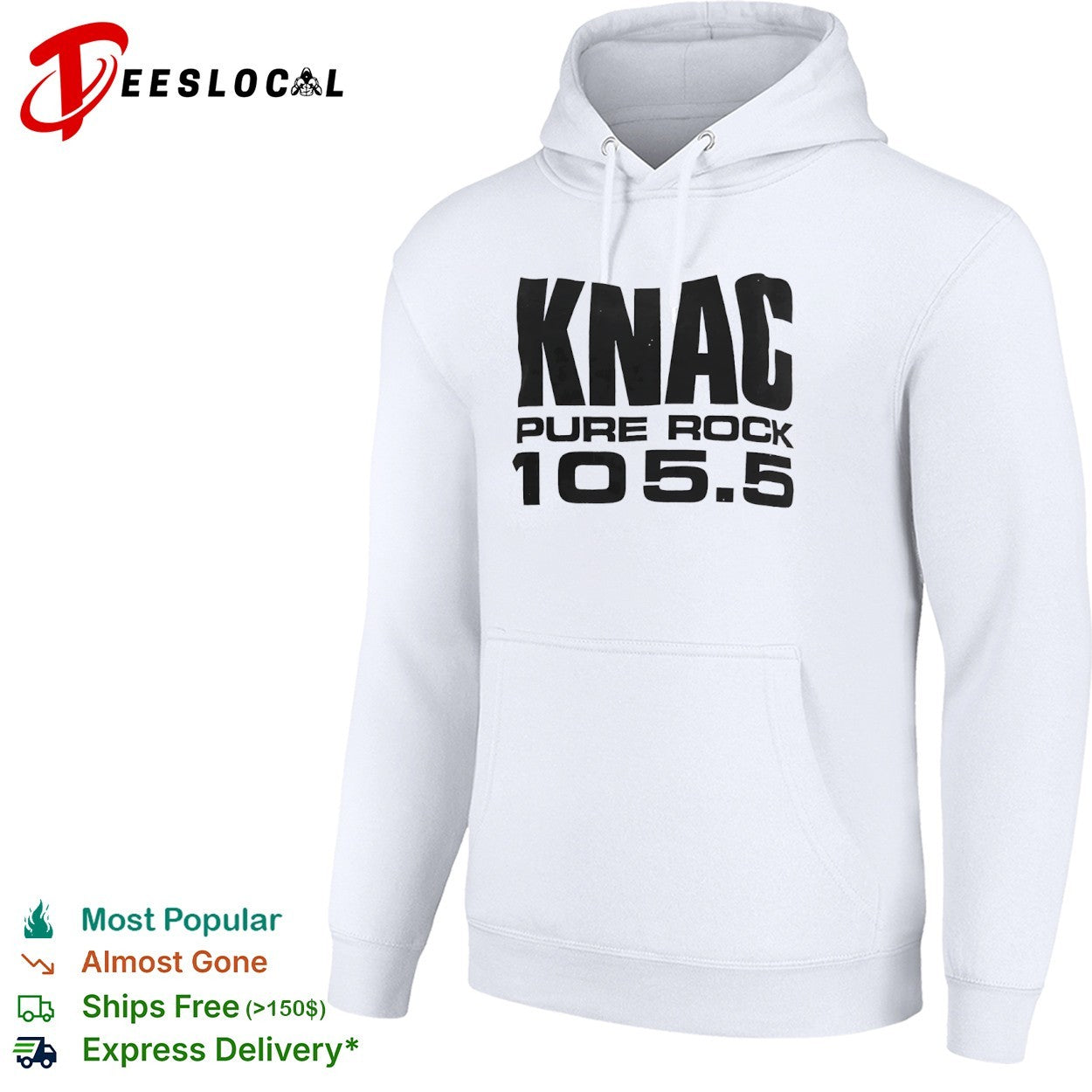 KNAC Pure Rock 105 5 radio station shirt