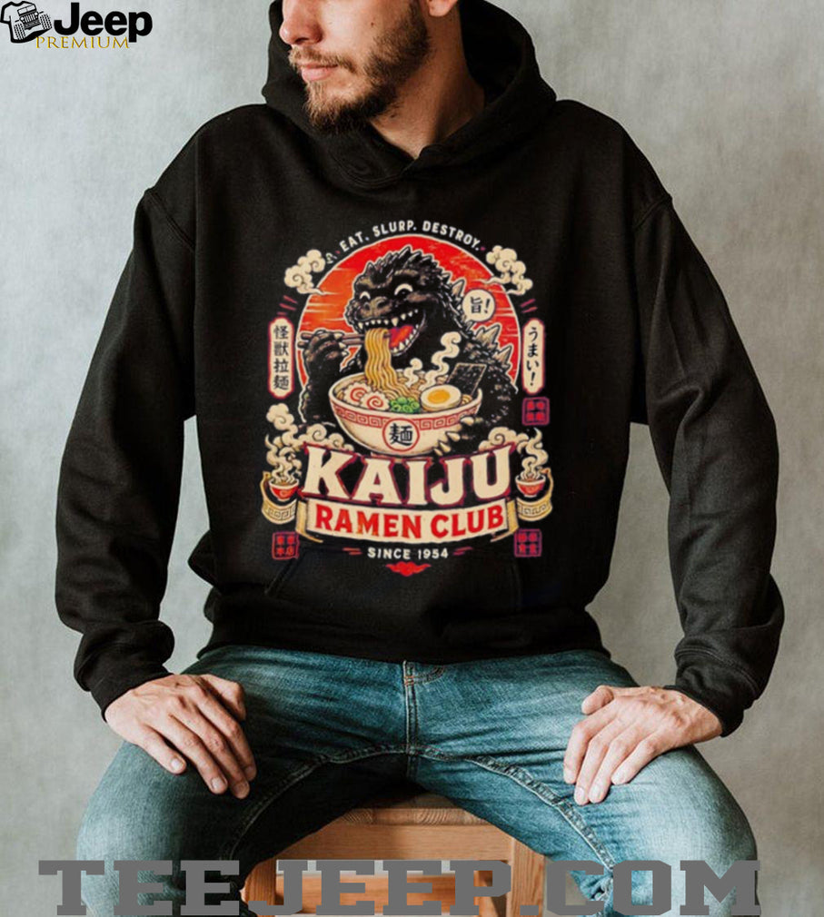 Kaiju Ramen Club since 1954 eat slurp destroy vintage shirt