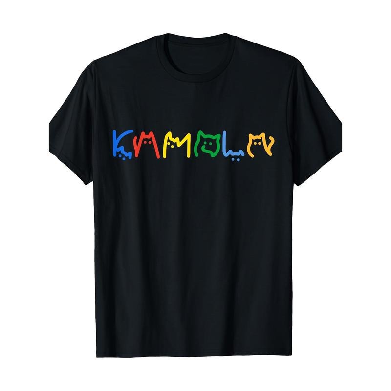 Kamala Harris Cat Lettering Positive Funny T-shirt, 180g Hoodie, Sweatshirt | PodTeesHub.com