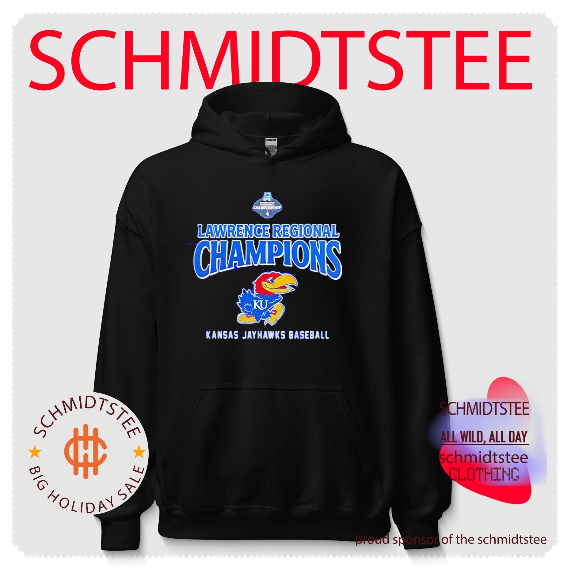 Kansas Baseball Lawrence Regional Champions 2026 shirt