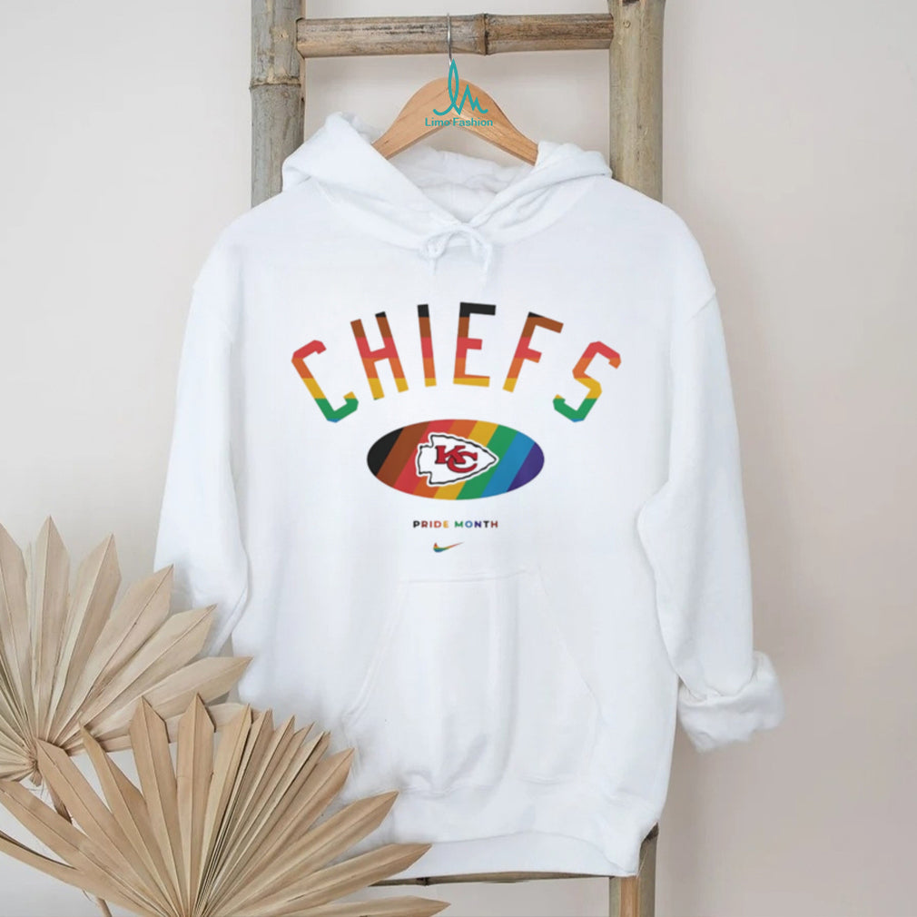 Kansas City Chiefs Pride Month Rainbow logo shirt