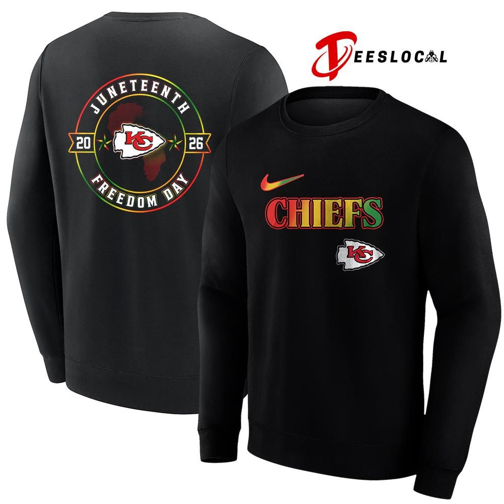 Kansas City Chiefs x Juneteenth Strong freedom day logo shirt
