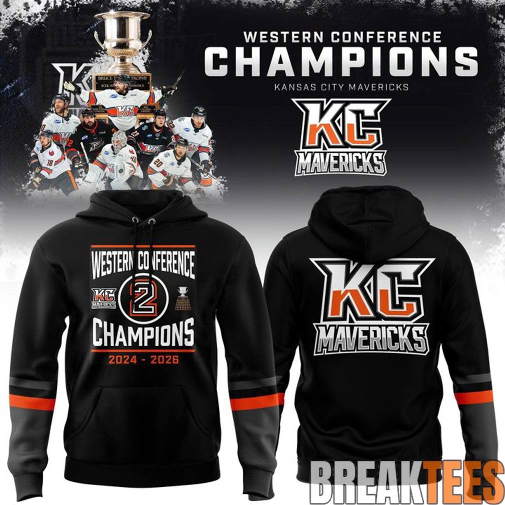 Kansas City Mavericks 2026 ECHL Western Conference Champions Hoodie