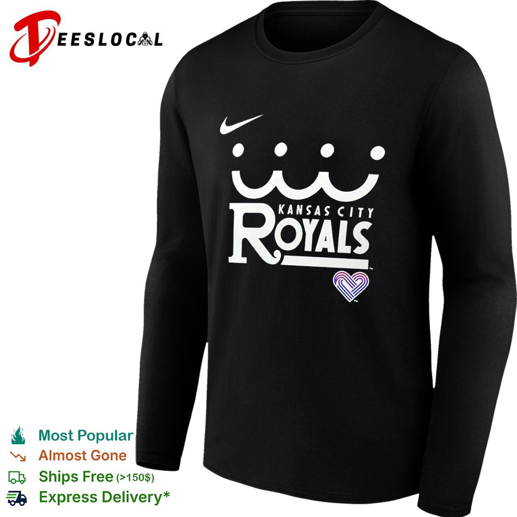 Kansas City Royals Logo and Heart MLB Shirt