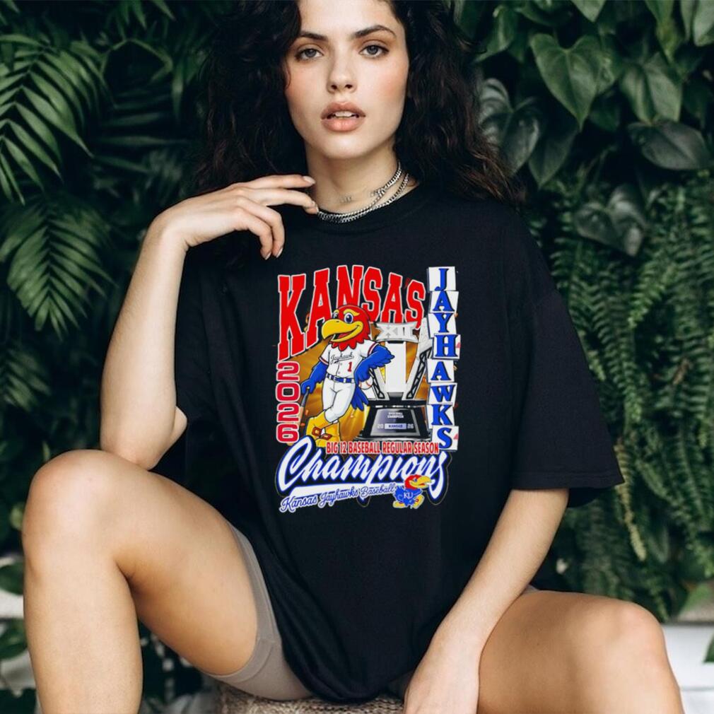 Kansas Jayhawks 2026 Big 12 Baseball Champions T Shirt