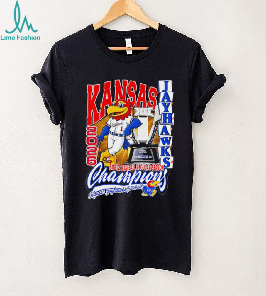 Kansas Jayhawks 2026 Big 12 Baseball Champions T Shirt