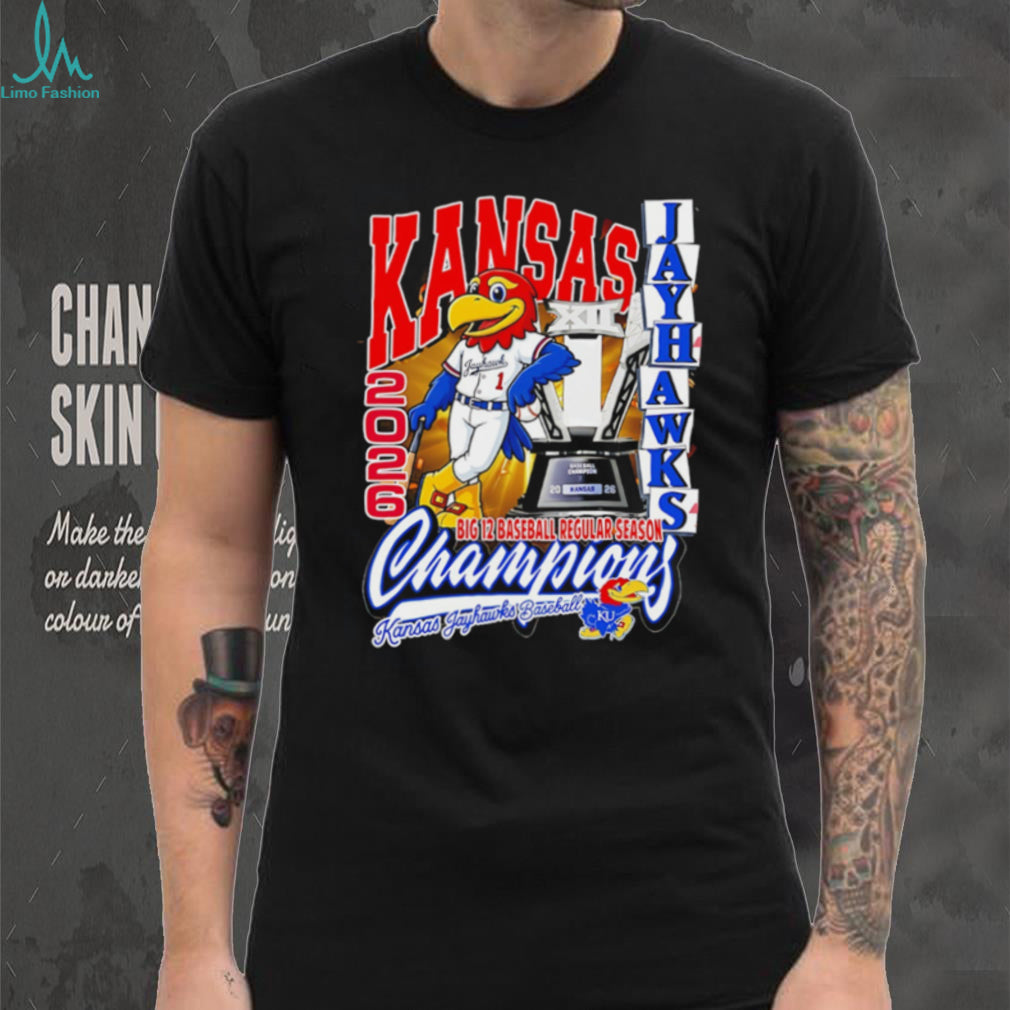 Kansas Jayhawks 2026 Big 12 Baseball Champions T Shirt
