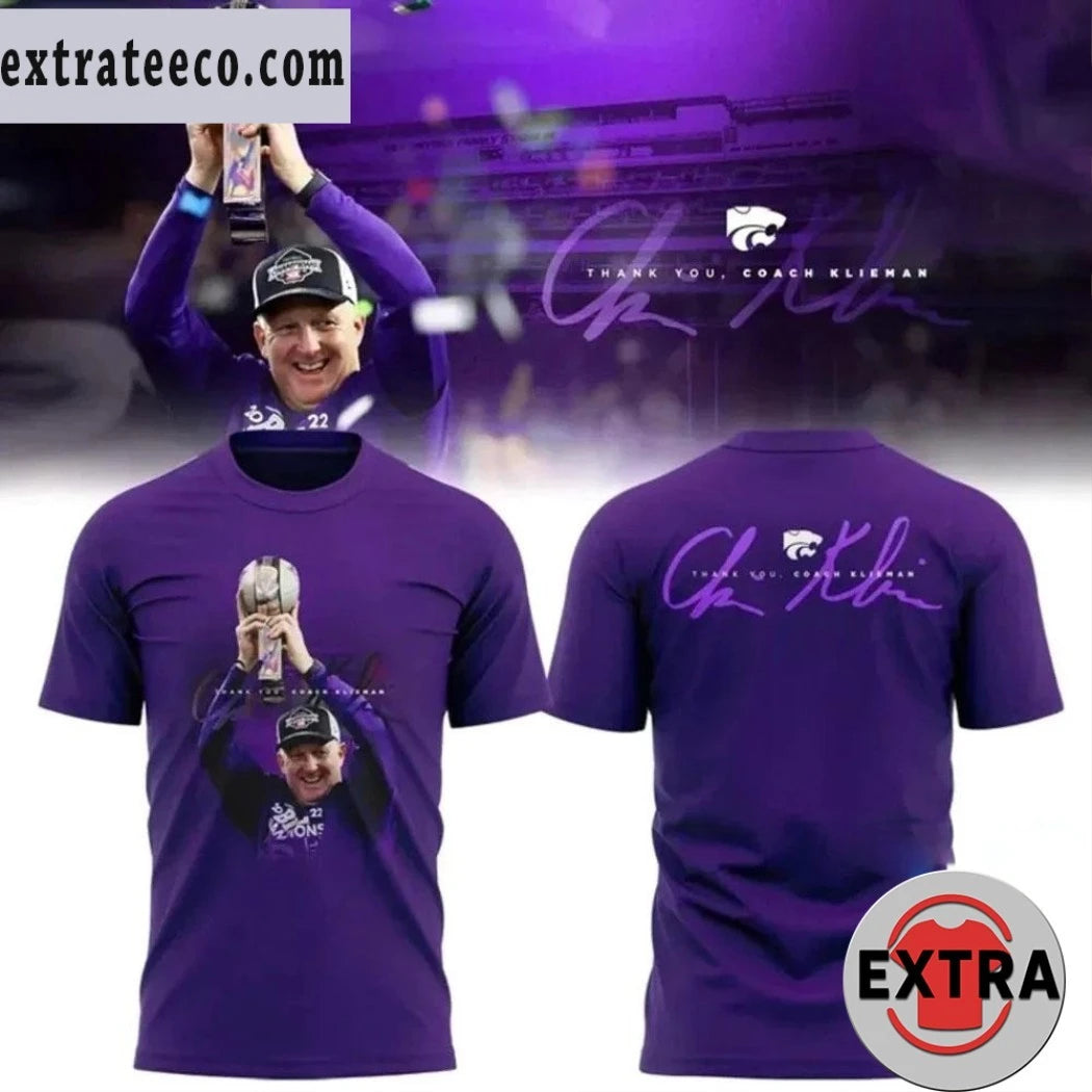 Kansas State Wildcats Thank You Coach Klieman 2025 T-Shirt