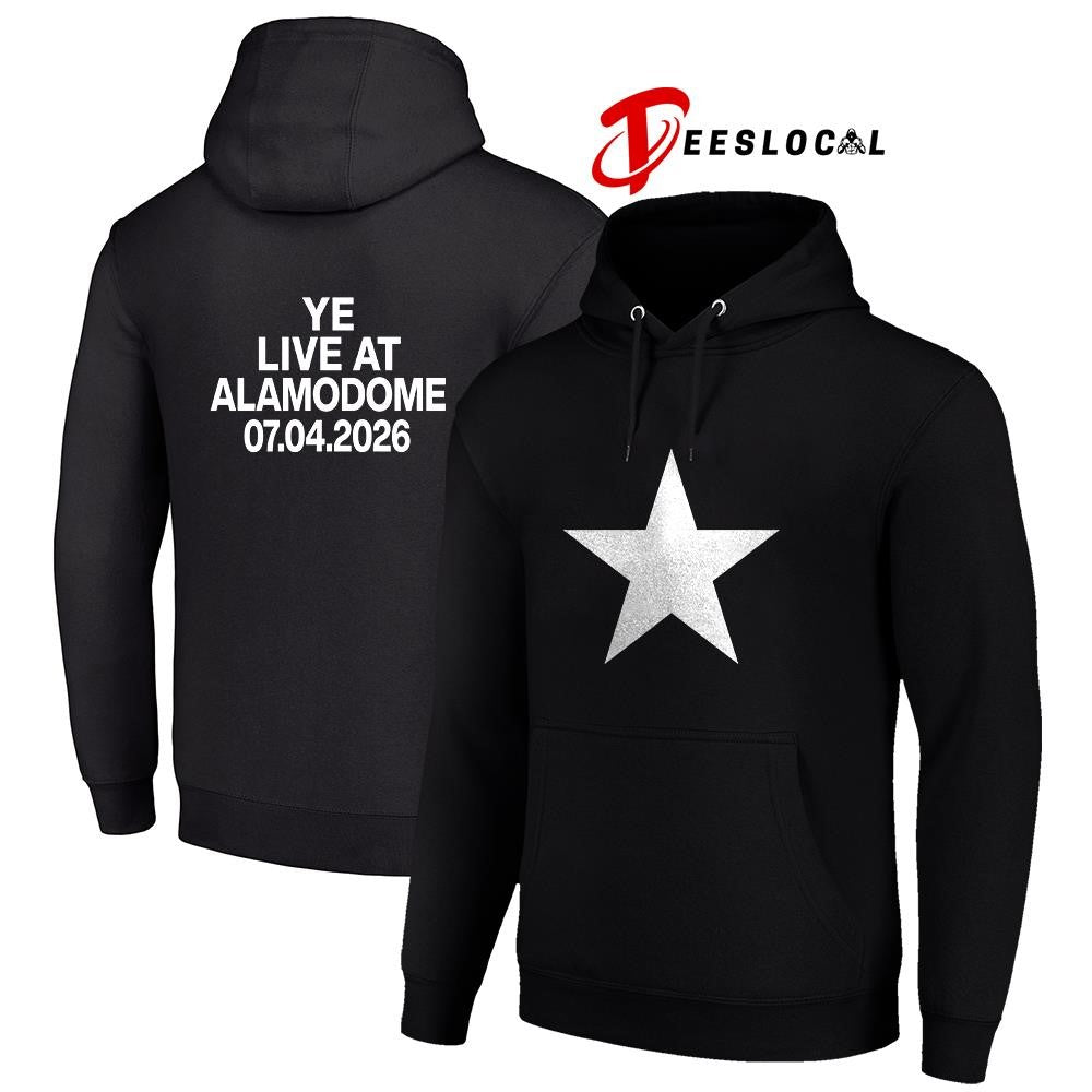 Kanye West Ye Alamodome San Antonio Texas 4th of july star logo shirt