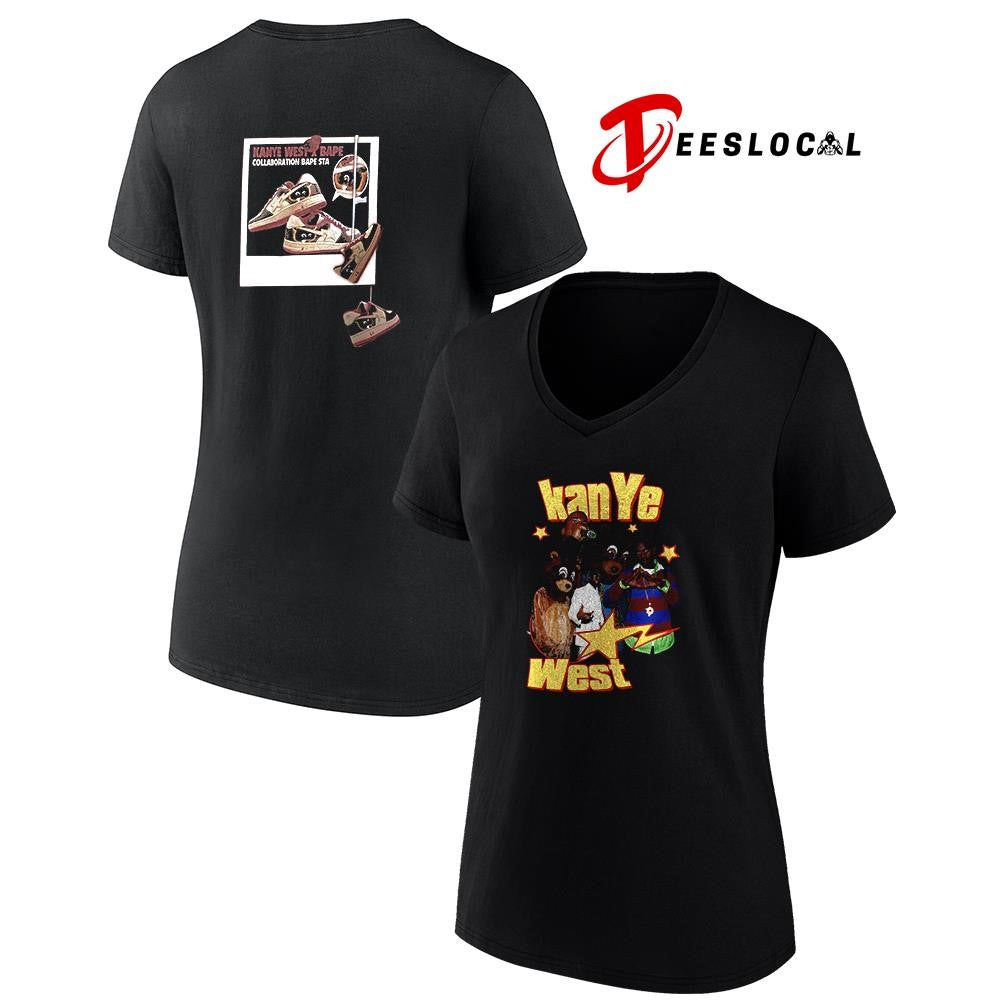 Kanye West x Bape collaboration college dropout graphic shirt