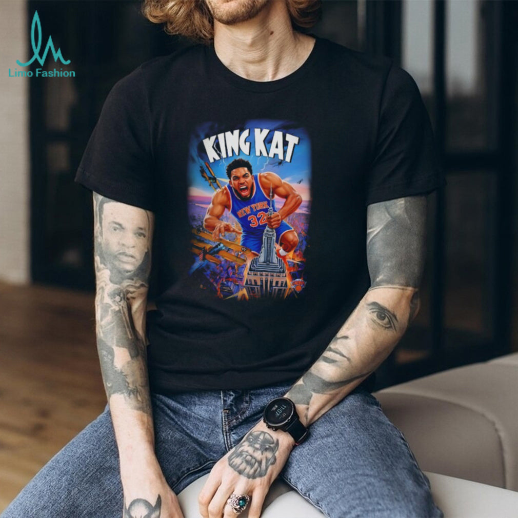 Karl Anthony Towns King Kat New York Empire State Graphic T Shirt